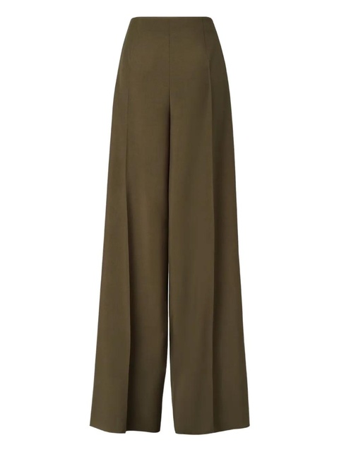 FENDI pleat-detail wide-leg trousers - Green - zdjęcie produktu nr 2