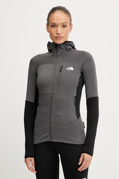 The North Face kurtka outdoorowa Polartec Powergrid Stormgap kolor szary przejściowa NF0A8E0VWUO1 - zdjęcie produktu nr 1