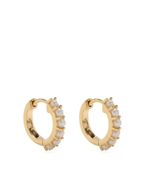 Missoma pearl huggie hoops - Gold - zdjęcie produktu nr 1