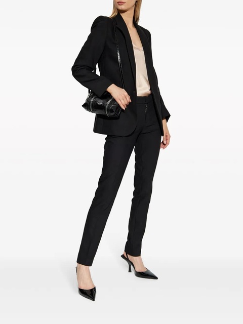 Zadig&Voltaire logo embellished mid-rise skinny trousers - Black - zdjęcie produktu nr 1