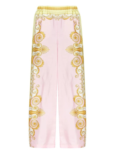 Versace barroco-printed trousers - Pink - zdjęcie produktu nr 1