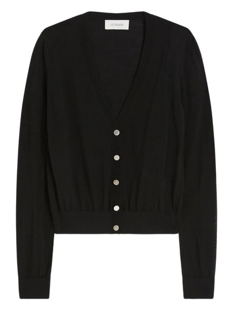 Sportmax fine-knit cardigan - Black - zdjęcie produktu nr 1