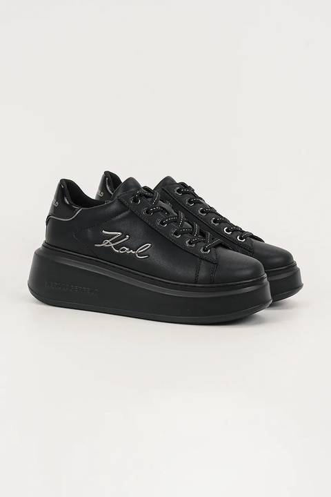 Karl Lagerfeld sneakersy skórzane ANAKAPRI damskie kolor czarny KL63513 - zdjęcie produktu nr 1