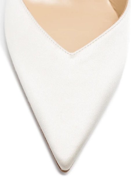 Jimmy Choo Saeda 100mm crystal-anklet pumps - White - zdjęcie produktu nr 2