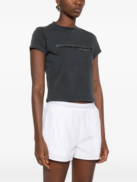 Alexander Wang logo-print cotton T-shirt - Grey - zdjęcie produktu nr 2