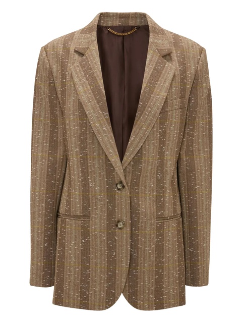 Victoria Beckham checked tailored jacket - Neutrals - zdjęcie produktu nr 1