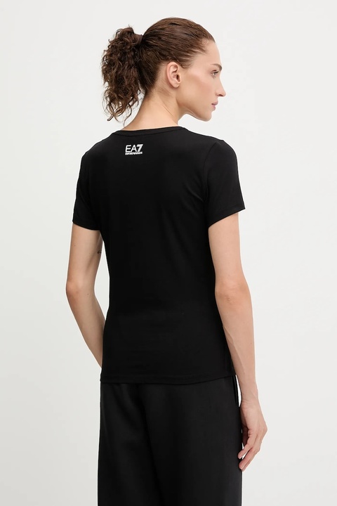 EA7 Emporio Armani t-shirt damski kolor czarny AF12115.7W000798 - zdjęcie produktu nr 2