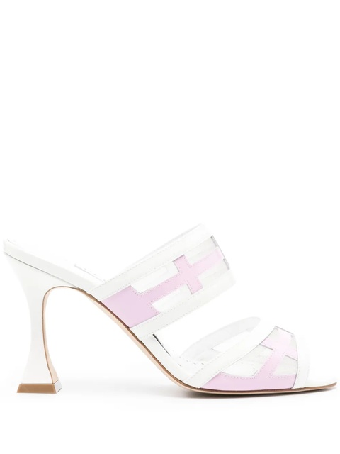 Manolo Blahnik 90mm Avespamu peep-toe sandals - White - zdjęcie produktu nr 1