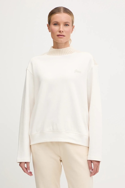 Guess bluza DORA damska kolor beżowy gładka V5BQ13 K1981 - zdjęcie produktu nr 1