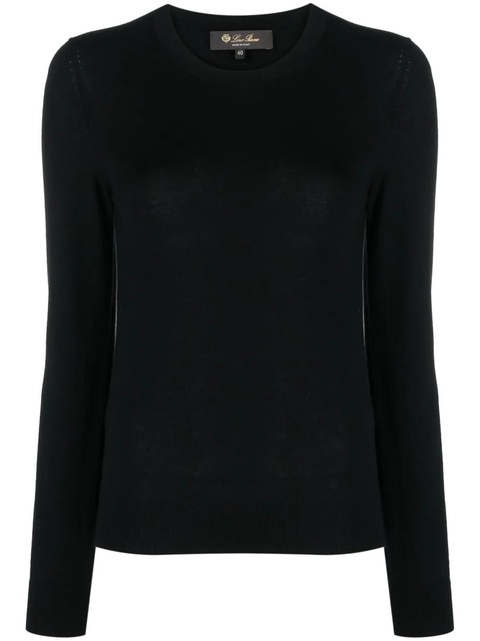 Loro Piana Neo Piuma cashmere jumper - Black - zdjęcie produktu nr 1