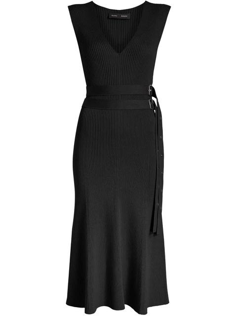 Proenza Schouler Madeline midi dress - Black - zdjęcie produktu nr 1