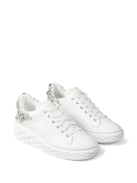 Jimmy Choo Diamond Maxi crystal-embellished sneakers - White - zdjęcie produktu nr 2