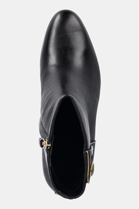 Lauren Ralph Lauren botki skórzane Kenndi Bt Hl damskie kolor czarny na słupku 802980065001 - zdjęcie produktu nr 2