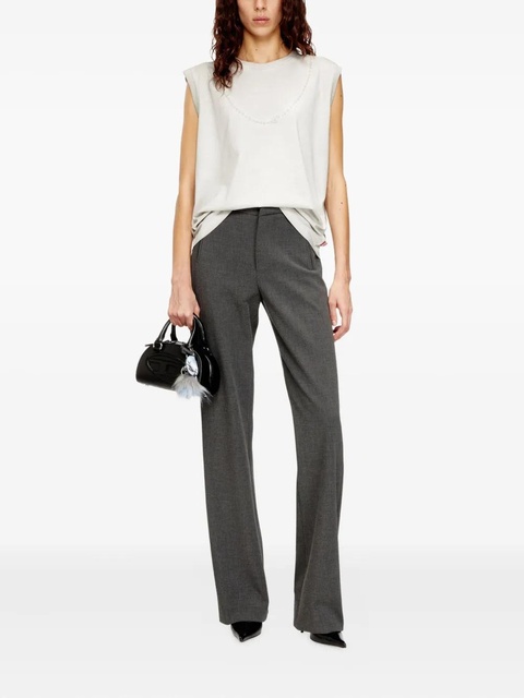 Diesel T-EMBEJ embossed chain sleeveless T-shirt - Neutrals - zdjęcie produktu nr 1