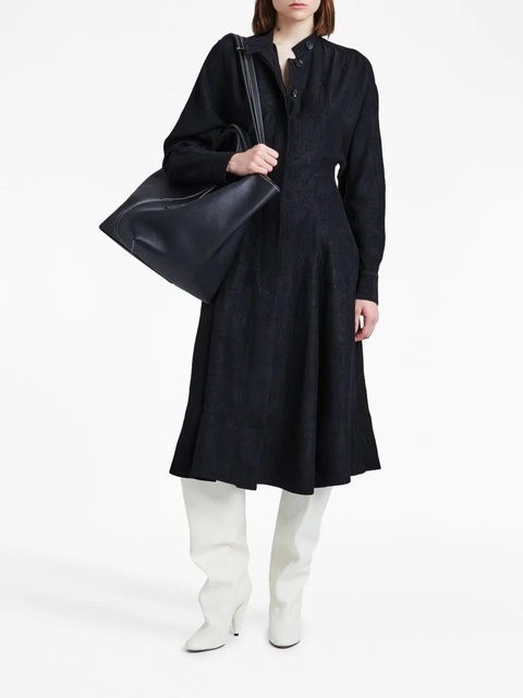 Proenza Schouler Flou crinkled shirtdress - Black - zdjęcie produktu nr 1