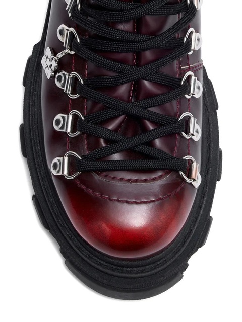 GANNI lace-up boots - Red - zdjęcie produktu nr 2