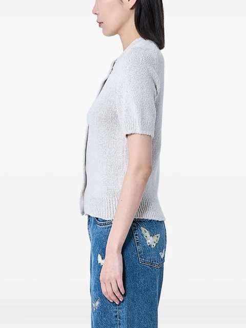 OUR LEGACY silk knit button top - Neutrals - zdjęcie produktu nr 2