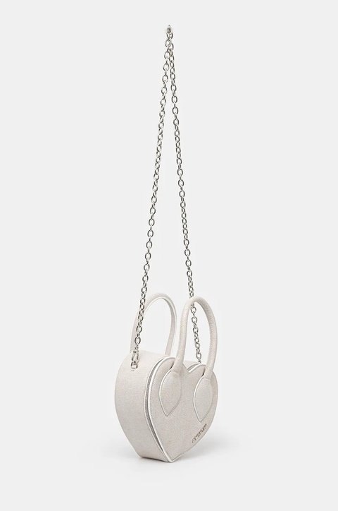 AMBUSH torebka Crackle Heart Top Handle Bag kolor szary BWNP028F24LEA0010100 - zdjęcie produktu nr 1