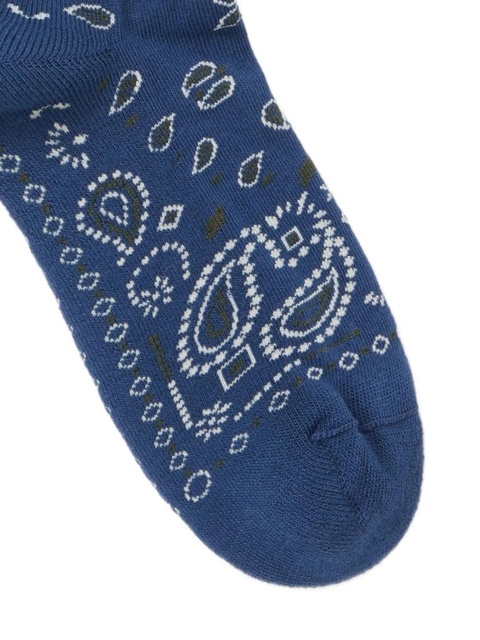 Alanui paisley bandana socks - Blue - zdjęcie produktu nr 2