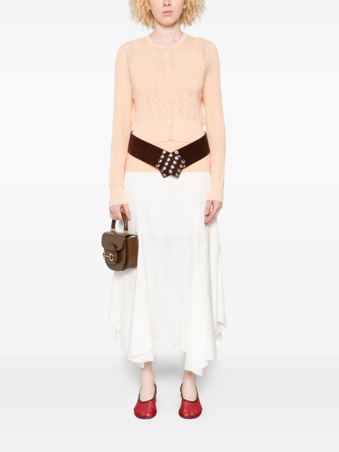 Chloé cotton cardigan and top set - Orange - zdjęcie produktu nr 1