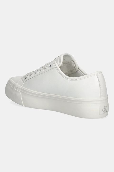 Calvin Klein sneakersy VULC FLATF LACE UP LTH CK kolor biały YW0YW01932 - zdjęcie produktu nr 1