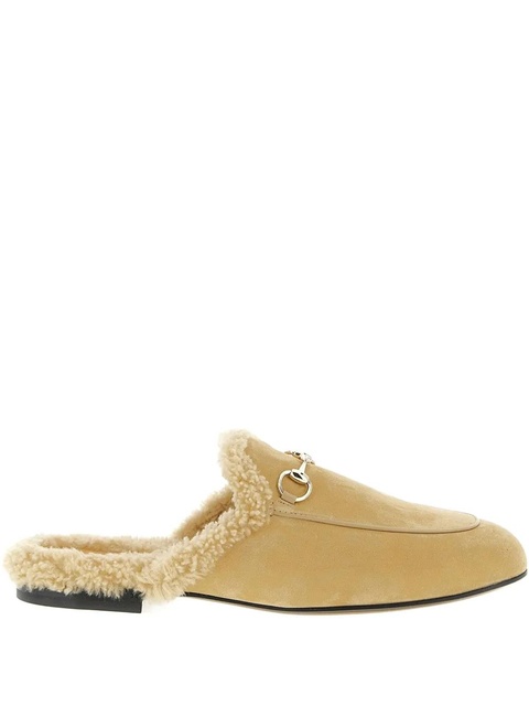 Gucci princetown metal clamp slippers - Neutrals - zdjęcie produktu nr 1