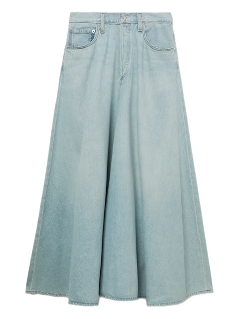 AGOLDE denim flared maxi skirt - Blue - zdjęcie produktu nr 1