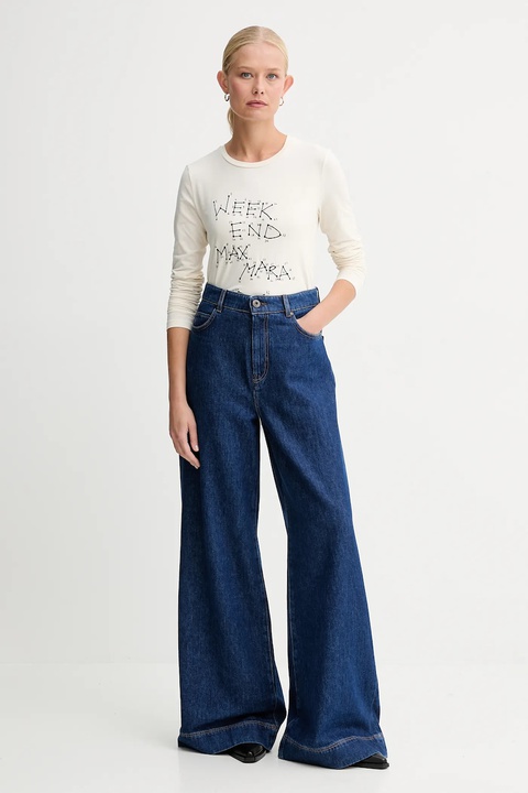 Weekend Max Mara longsleeve RENOIR kolor beżowy 2525946032600 - zdjęcie produktu nr 1
