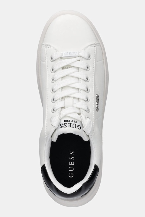 Guess sneakersy skórzane ELBINA10 damskie kolor biały FLFE10 PEL12 - zdjęcie produktu nr 2
