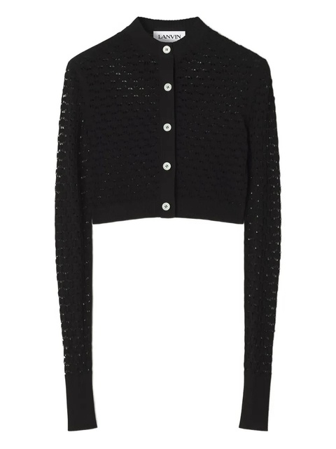 Lanvin openwork cardigan - Black - zdjęcie produktu nr 1