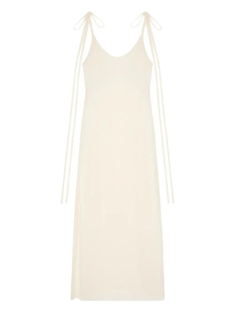 Alanui Finets tied-strap side-split maxi dress - White - zdjęcie produktu nr 1