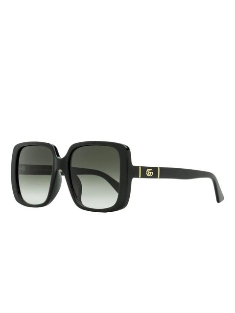 Gucci Eyewear square-frame logo sunglasses - Black - zdjęcie produktu nr 2
