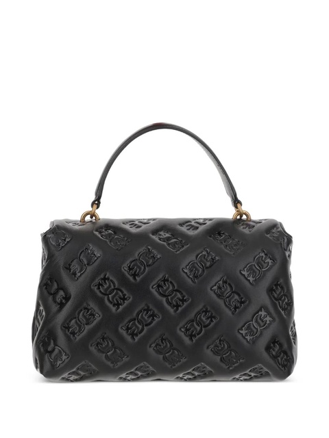 PINKO medium Love embossed tote bag - Black - zdjęcie produktu nr 1