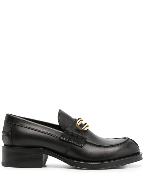 Lanvin buckled leather loafers - Black - zdjęcie produktu nr 1