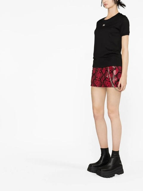 Dolce & Gabbana crystal-embellished round-neck T-shirt - Black - zdjęcie produktu nr 2