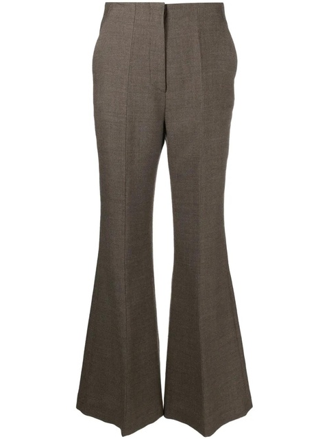 Nanushka high-rise flared trousers - Brown - zdjęcie produktu nr 1