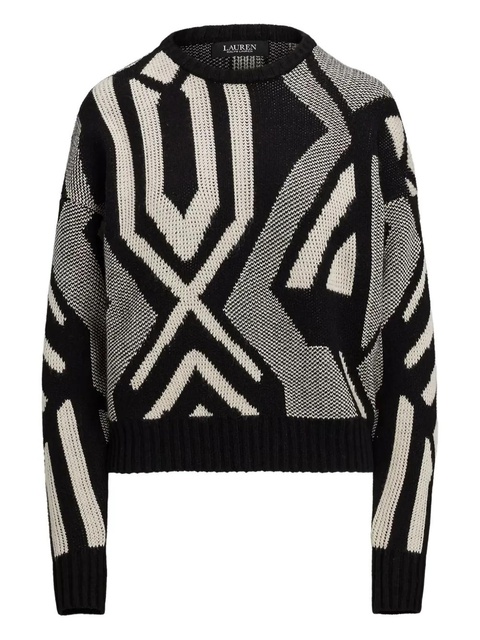 Lauren Ralph Lauren geometric-pattern sweater - Black - zdjęcie produktu nr 1
