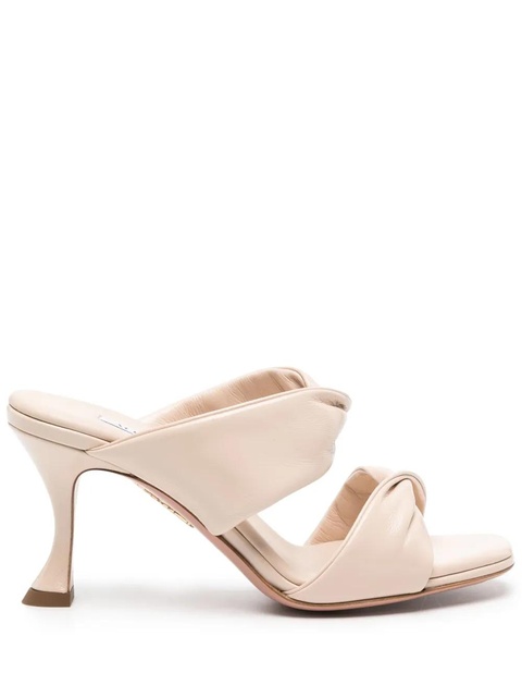 Aquazzura 75mm Twist leather sandals - Neutrals - zdjęcie produktu nr 1