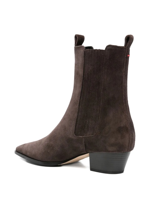 Aeyde 50mm Agata pointed-toe boots - Brown - zdjęcie produktu nr 2