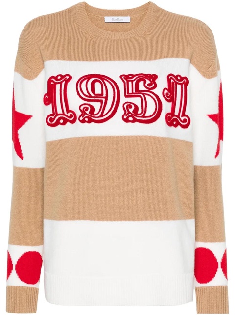 Max Mara Dirce 1951-motif striped jumper - Brown - zdjęcie produktu nr 1