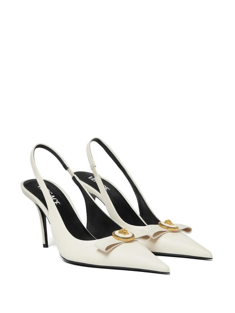 Versace 85mm leather pumps - White - zdjęcie produktu nr 1
