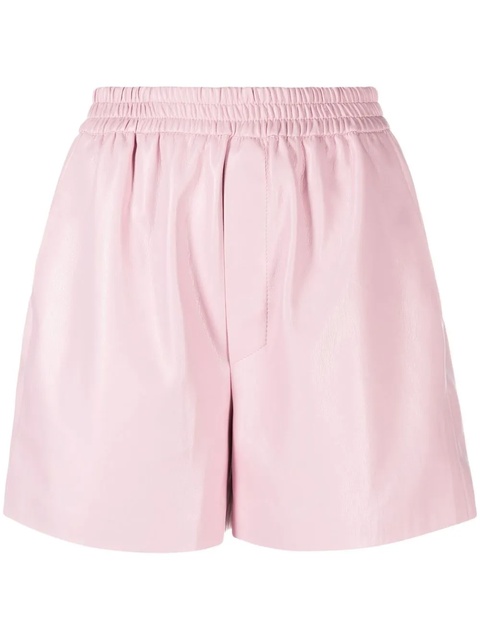 Nanushka faux-leather boxer shorts - Pink - zdjęcie produktu nr 1