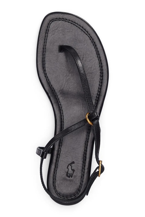 Polo Ralph Lauren sandały skórzane Plo Rng Br Sandal damskie kolor czarny 818932586002 - zdjęcie produktu nr 2