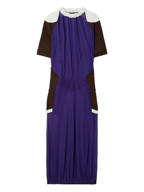 Tory Burch colour-block midi dress - Blue - zdjęcie produktu nr 1