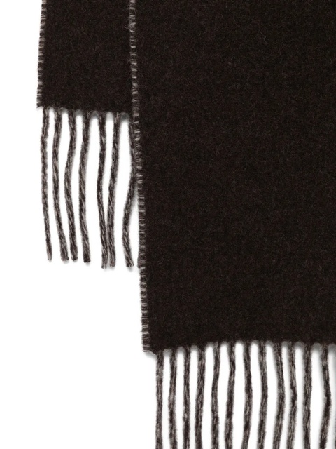 Jacquemus logo-jacquard wool scarf - Brown - zdjęcie produktu nr 2