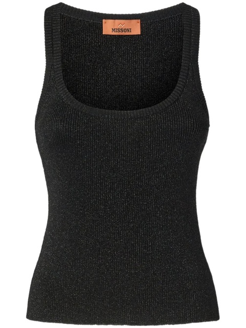 Missoni lurex tank top - Black - zdjęcie produktu nr 1