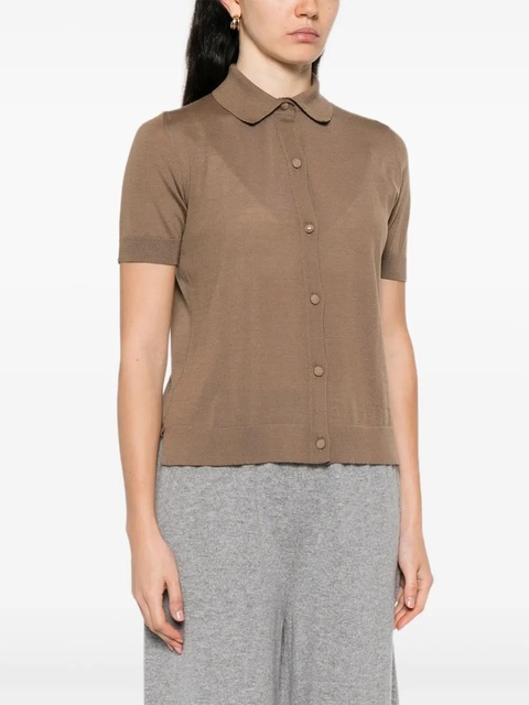 Max Mara button-front short-sleeve shirt - Brown - zdjęcie produktu nr 2