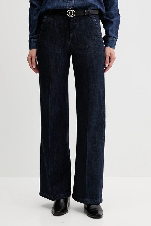 United Colors of Benetton jeansy damskie kolor granatowy 4TUT574X5 - zdjęcie produktu nr 1