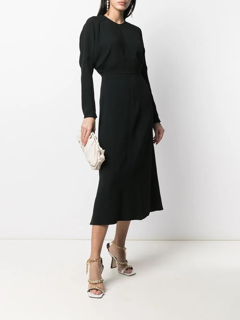 Victoria Beckham dolman-sleeve midi dress - Black - zdjęcie produktu nr 1
