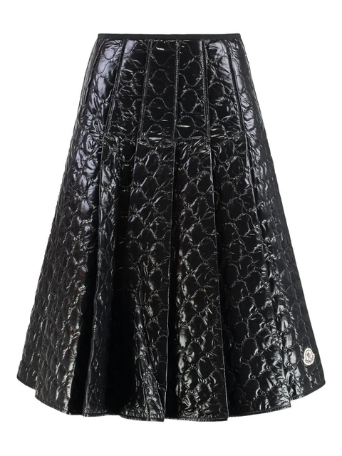Moncler padded logo-patch skirt - Black - zdjęcie produktu nr 1